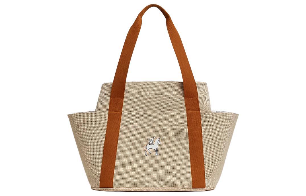 Hermes Hermes Cabriole Napp Canvas Bag, Tote Bag, Shopping Bag, Shoulder Bag, Handbag Regular Unisex Biscuit Cookie