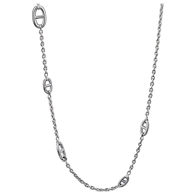 Hermes Hermes Farandole Long Necklace 120 In Sterling Silver