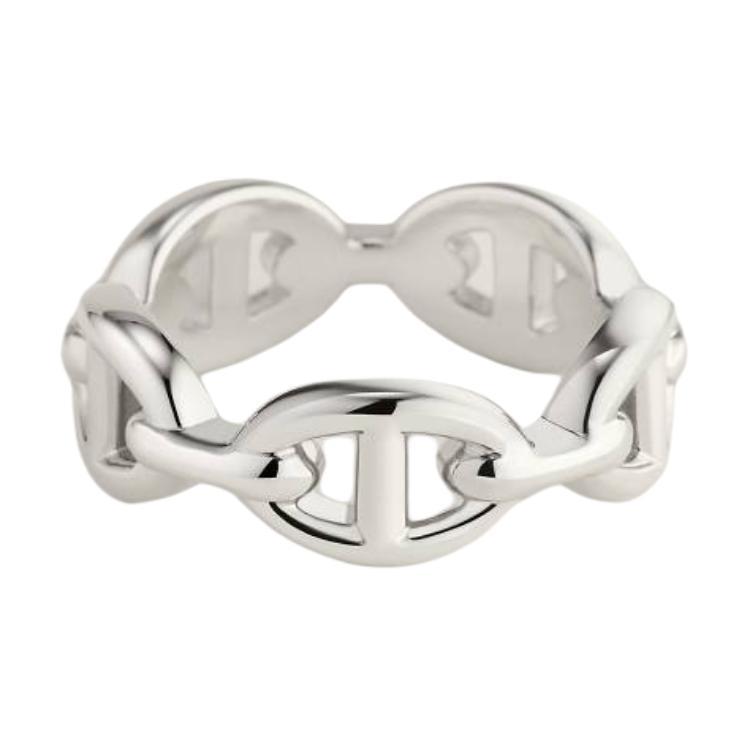 Hermes Hermes Silver Rings Unisex Silver