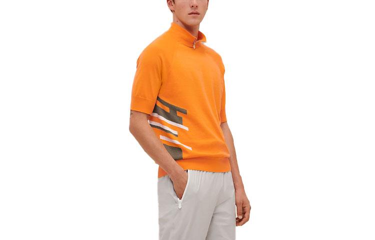 Hermes Hermes Polo Shirts Men Orange