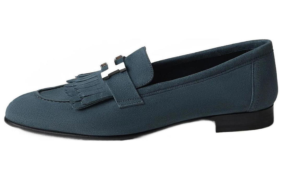 Hermes Hermes Royal Casual Single Shoes Women's Sky Blue
