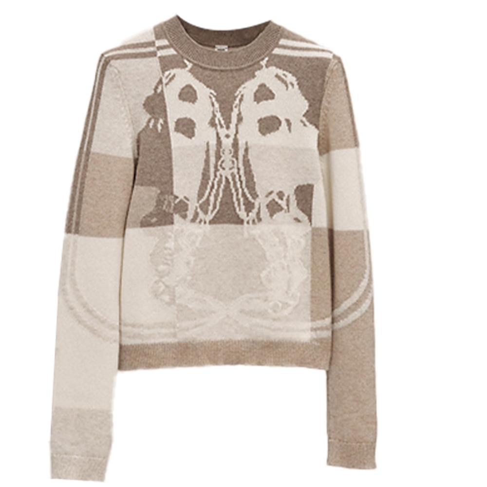 Hermes Hermes FW21 Cashmere Sweater Women's Linen Beige