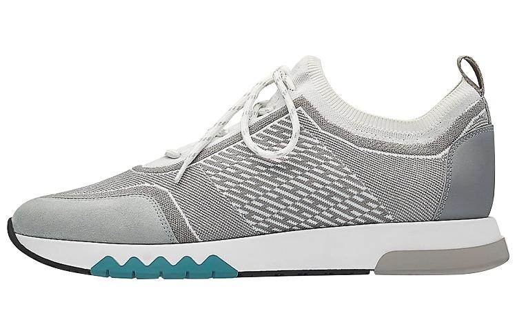 Hermes Hermes Addict Cushioning Anti-Slip And Wear-Resistant Low-Top Casual Shoes Men's Gray