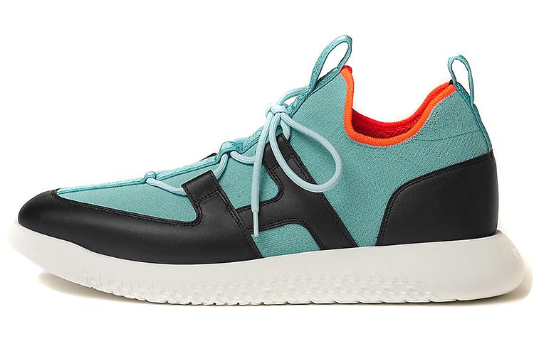 Hermes Hermes Duel Cushioning, Slip Resistant, And Abrasion Resistant Low Top Casual Shoes Men's Blue Black