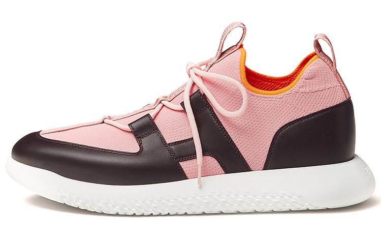 Hermes Hermes Duel Anti Slip Wear Resistant Low Top Casual Shoes Men's Pink