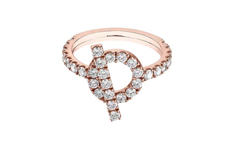 Hermes Hermes 18K Rose Gold Rings Women's