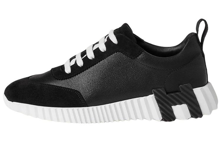 Hermes Hermes Bouncing Wear Resistant Low Top Sports Casual Shoes Women's Black