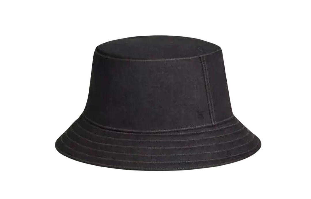 Hermes Hermes Polyester Bucket Hats Unisex Black