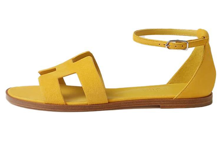 Hermes Hermes Santorini Strap Sandals Women's Yellow