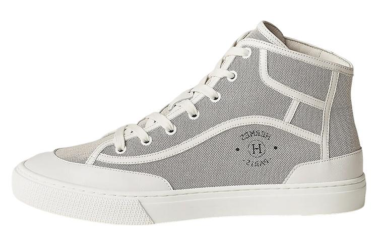 Hermes Hermes Get Up Stylish Skateboarding Shoes Men's Gray White