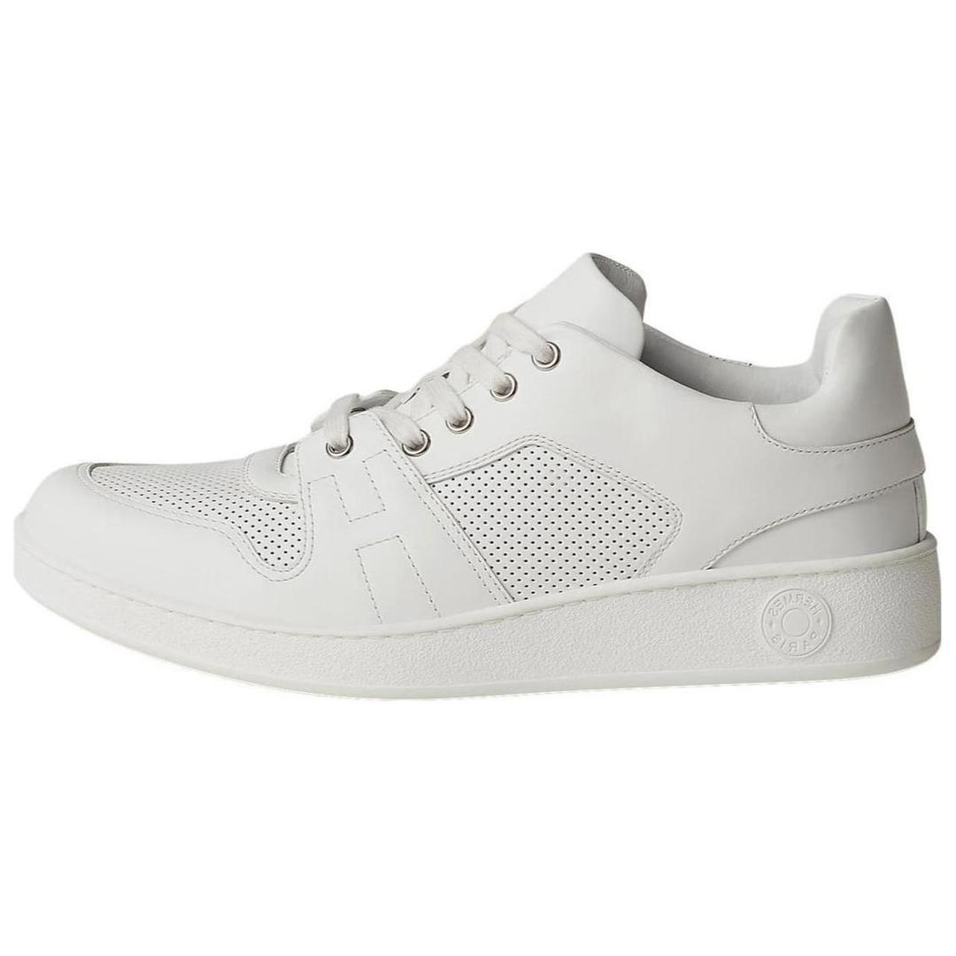 Hermes Hermes Free Low Top Skateboard Shoes Men's White