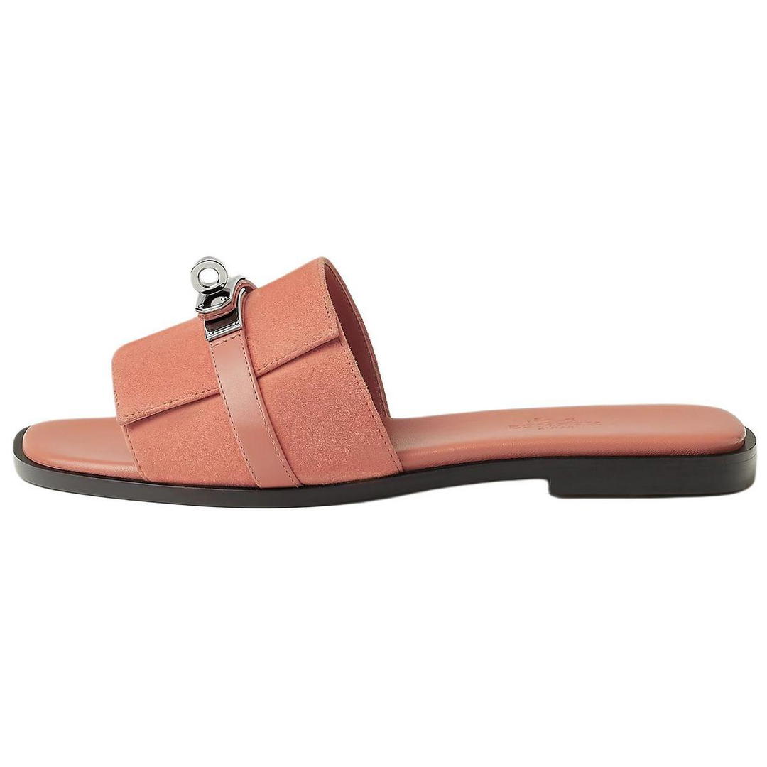Hermes Hermes Giulia Slide Slippers Women's Orange Pink