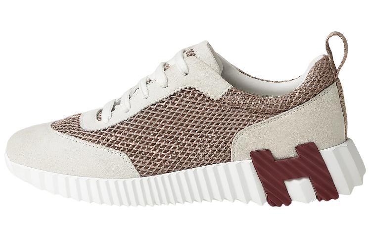 Hermes Hermes Bouncing Abrasion Resistant Low Top Sports Casual Shoes Women's Greige
