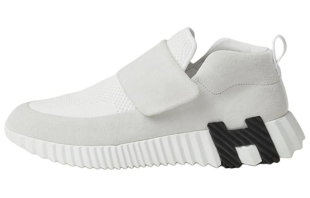 Hermes Hermes H Low-Top Casual Shoes Women's White Gray