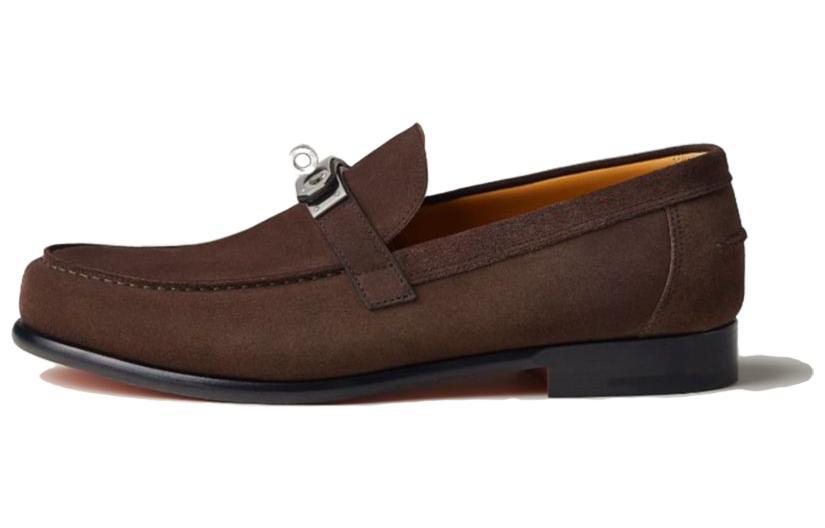 Hermes Hermes Destin Loafers Men's Brown