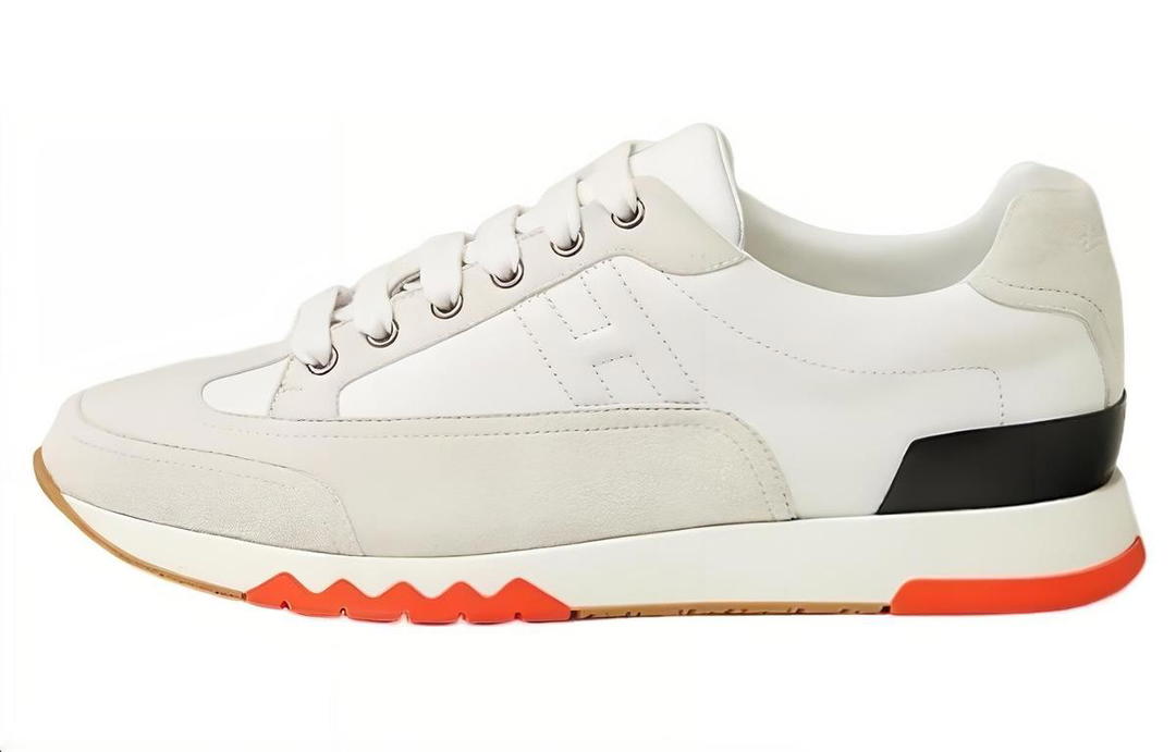 Hermes Hermes Trail Low-Top Casual Shoes Men's White