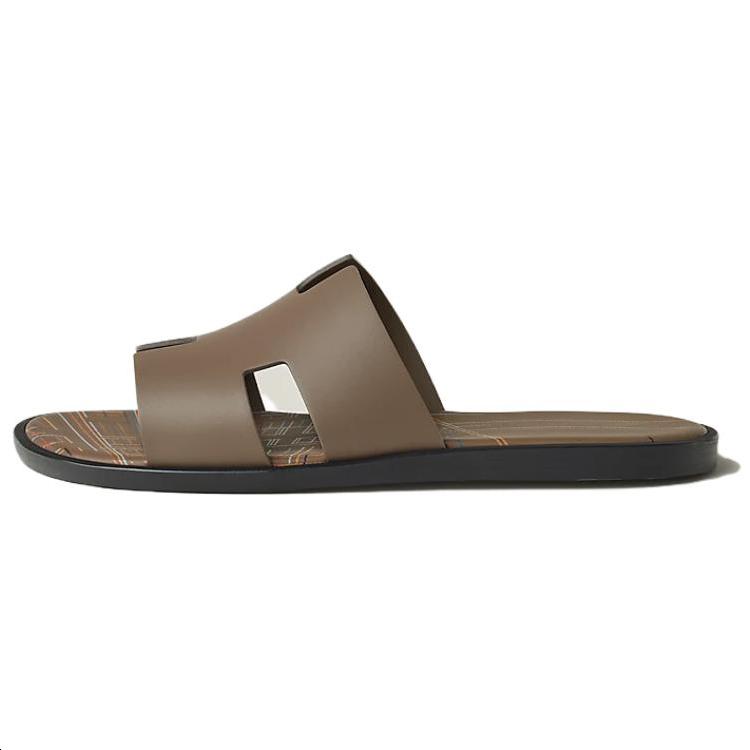 Hermes Hermes Izmir Slide Slippers Men's Umber