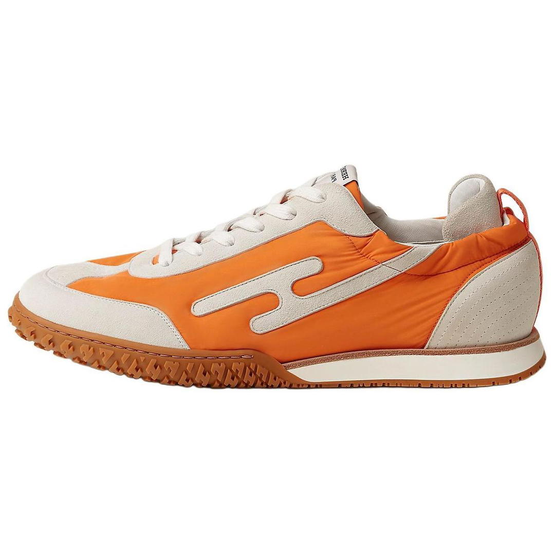 Hermes Hermes Jet Low-Top Casual Shoes Men's Beige Orange