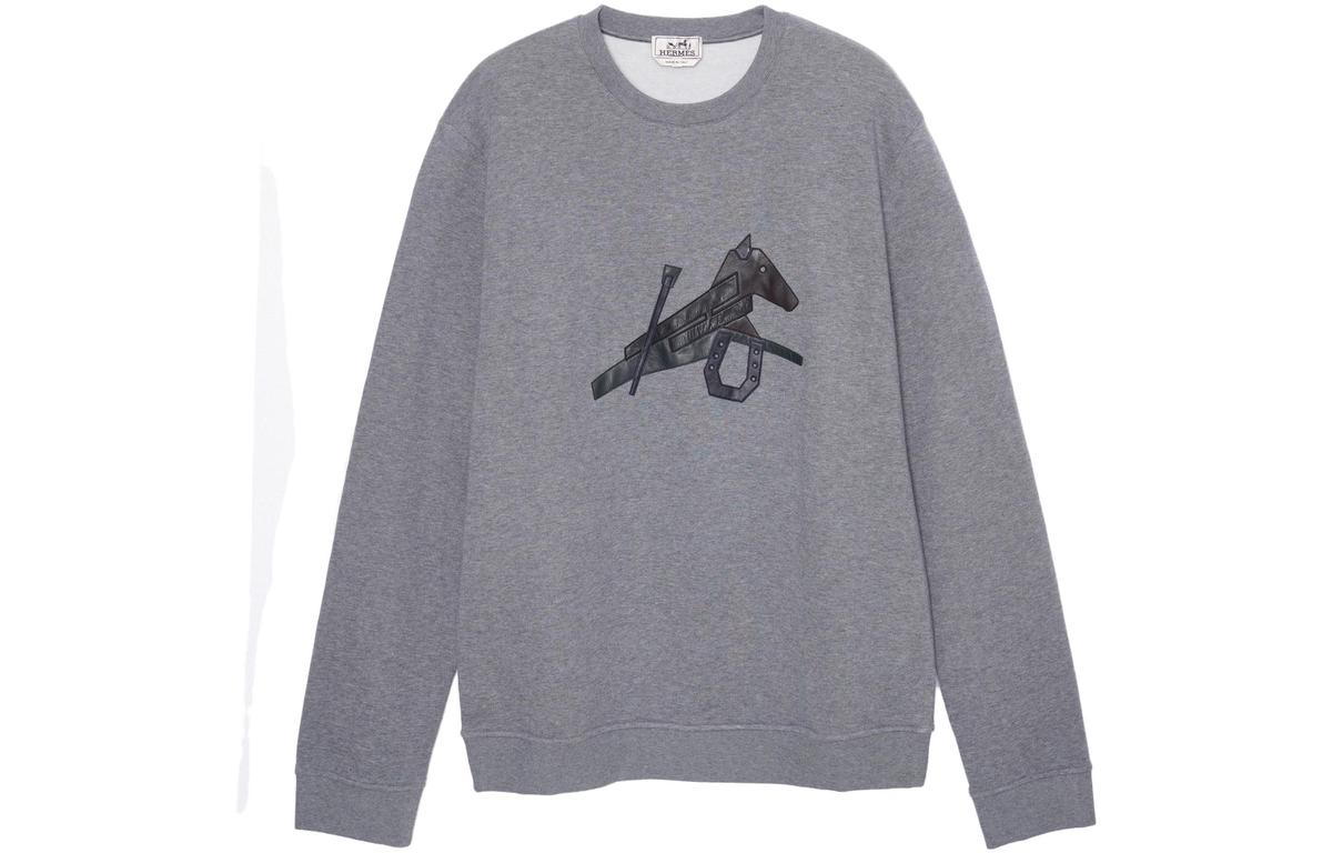 Hermes Hermes Sweatshirts Men Gray