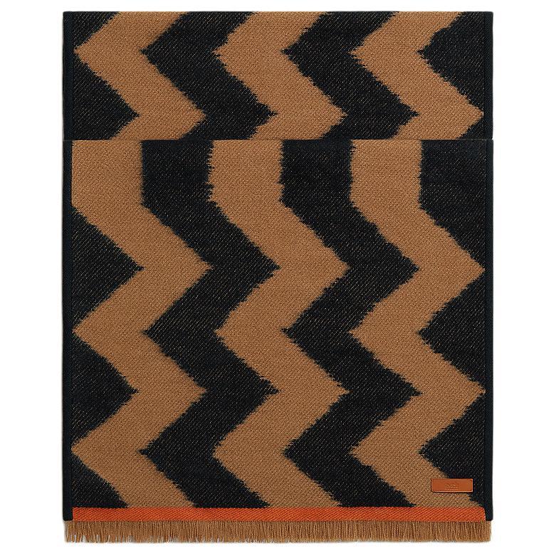 Hermes Hermes Cashmere Lambskin Shawls Women's Camel
