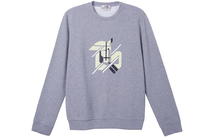 Hermes Hermes Sweatshirts Men Gray