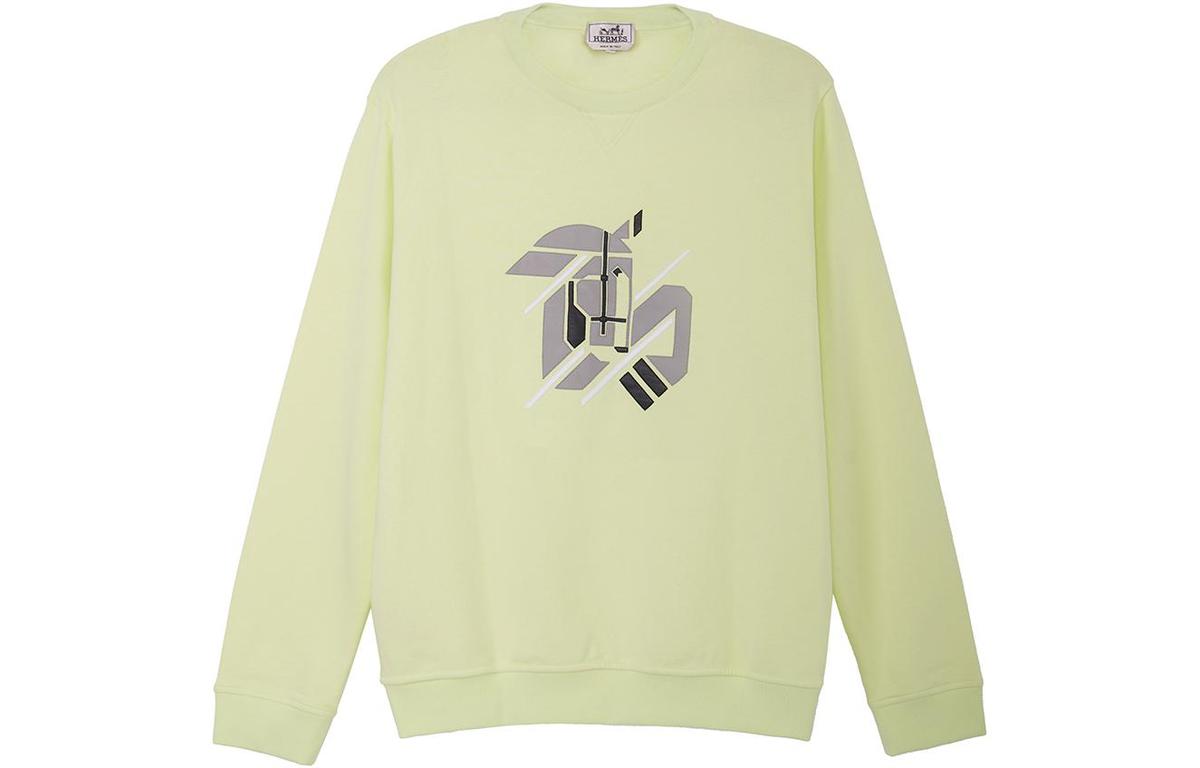 Hermes Hermes Sweatshirt Men's Lemon Green