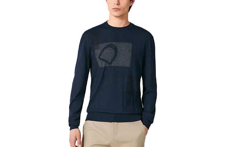 Hermes Hermes Sweaters Men Navy Blue
