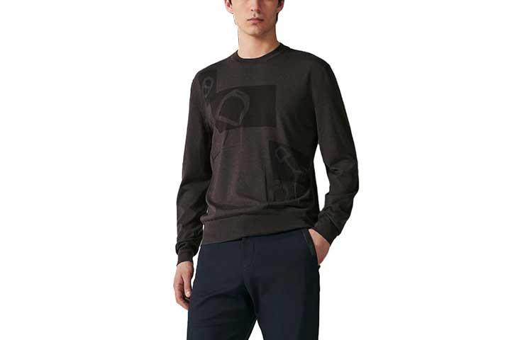 Hermes Hermes Sweaters Men Coffee