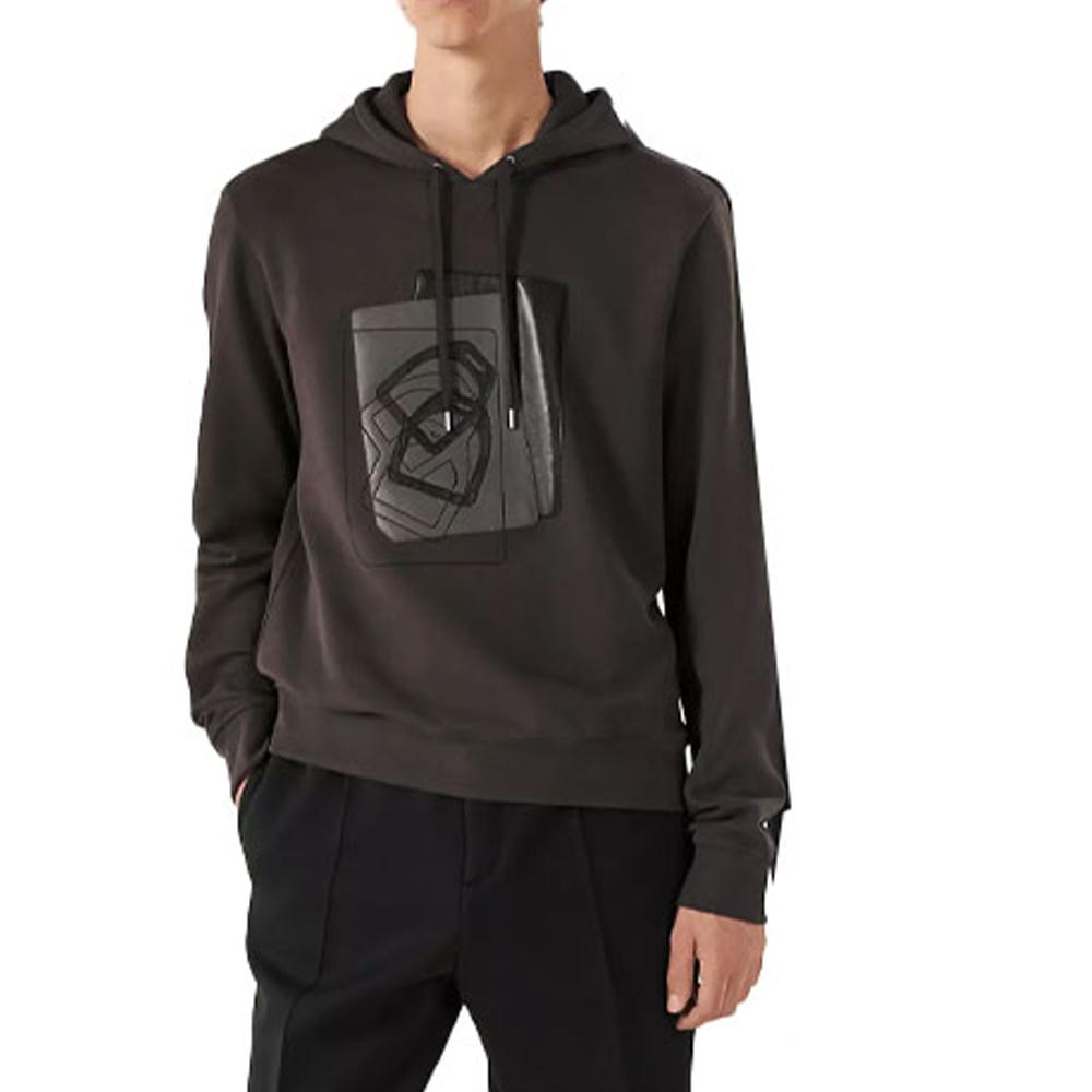 Hermes Hermes Sweatshirts Men Coffee
