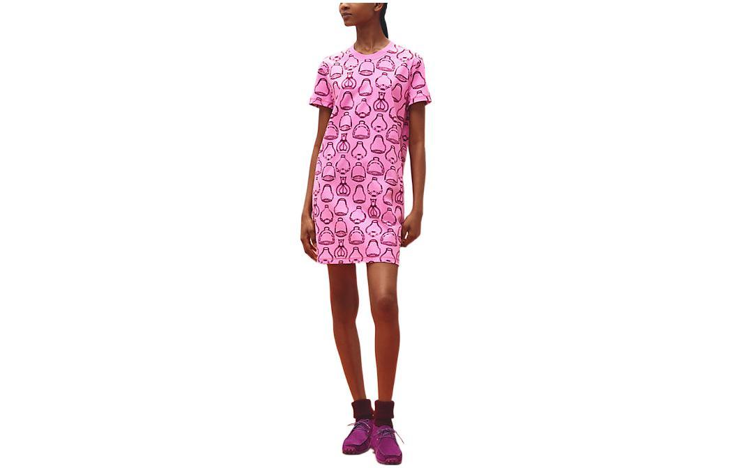 Hermes Hermes Short-Sleeved Dresses Women's Rosewood Potato