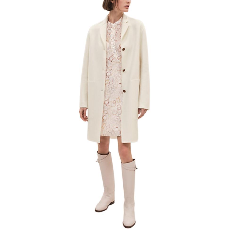 Hermes Hermes Velvet Jackets Women's White