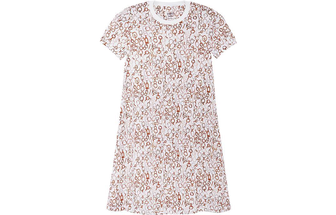 Hermes Hermes FW23 Short Sleeved Dresses Women's White