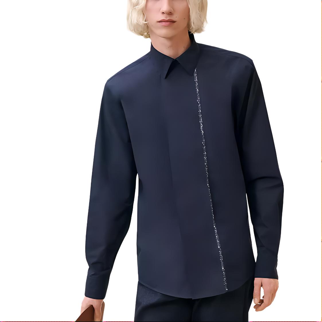 Hermes Hermes Shirts Men Marine Blue