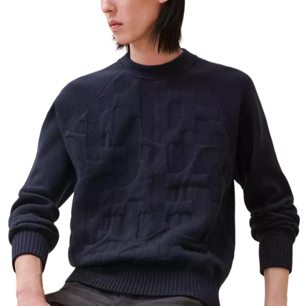 Hermes Hermes Sweater Men's Ocean Blue