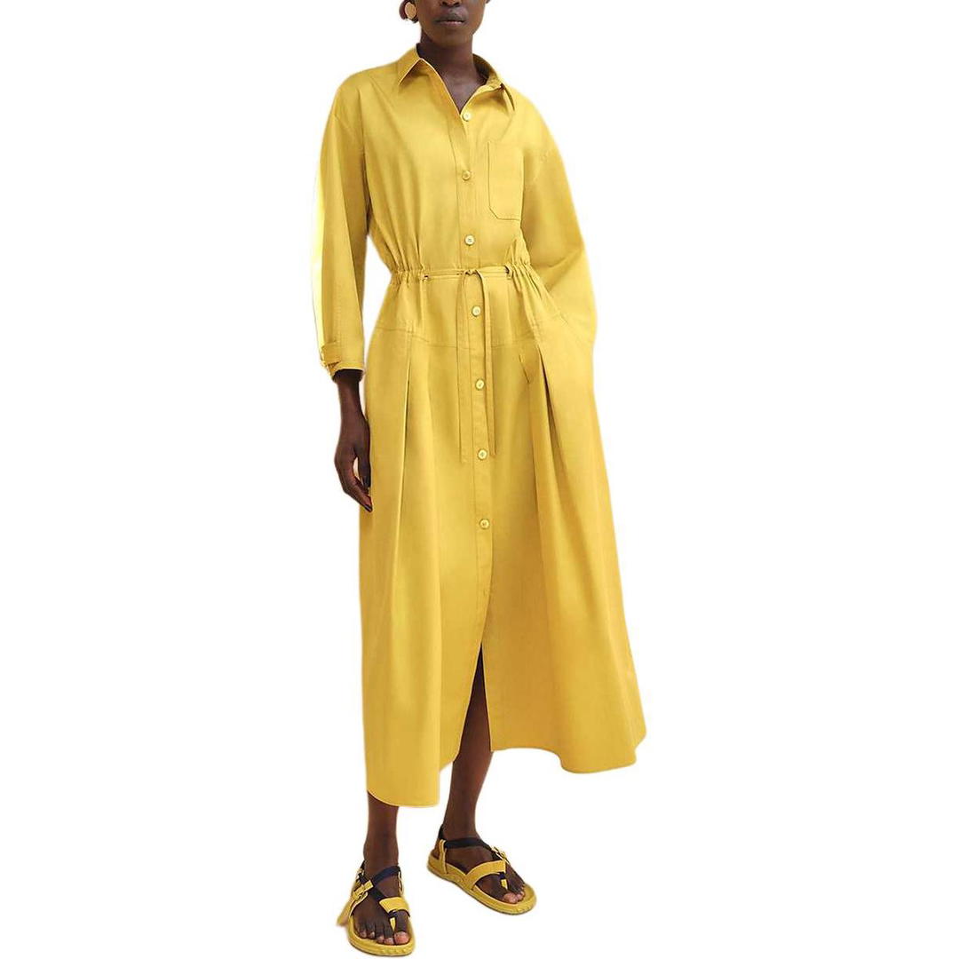 Hermes Hermes SS24 Long-Sleeved Dresses Women's Regal Yellow