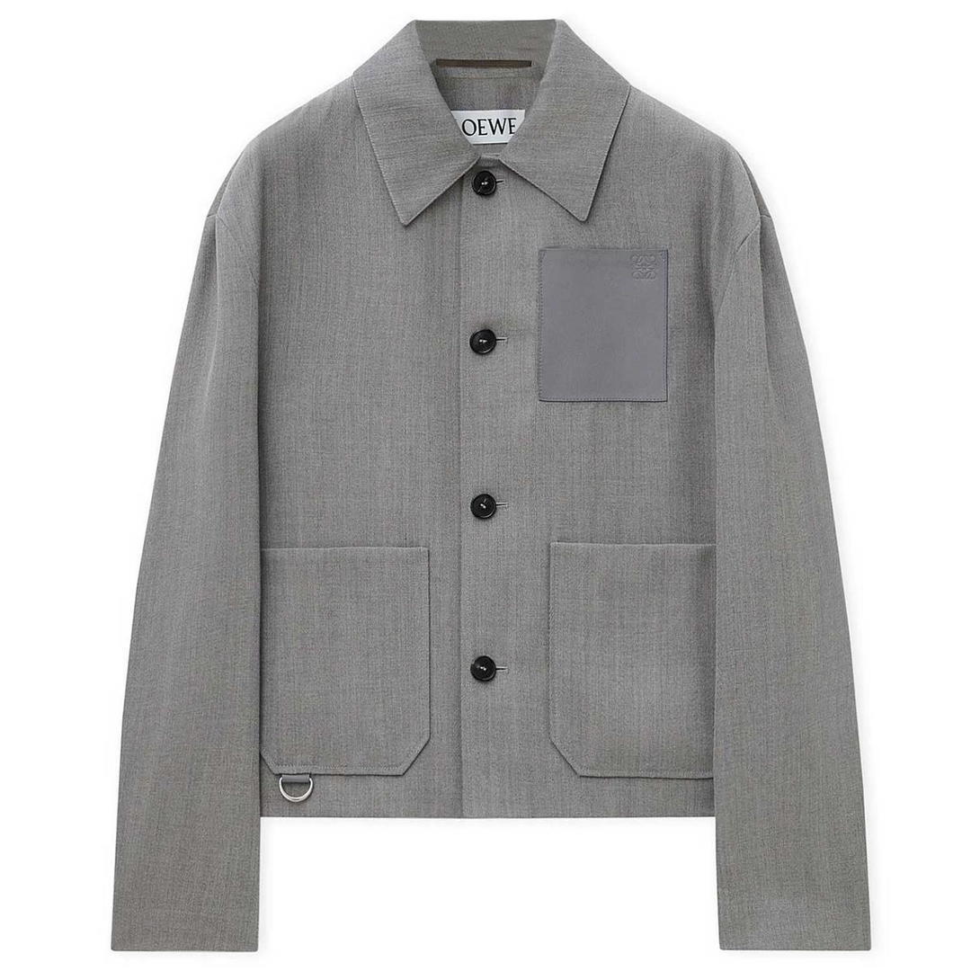 Loewe Loewe FW24 Jackets Coats Men's Mixed Gray