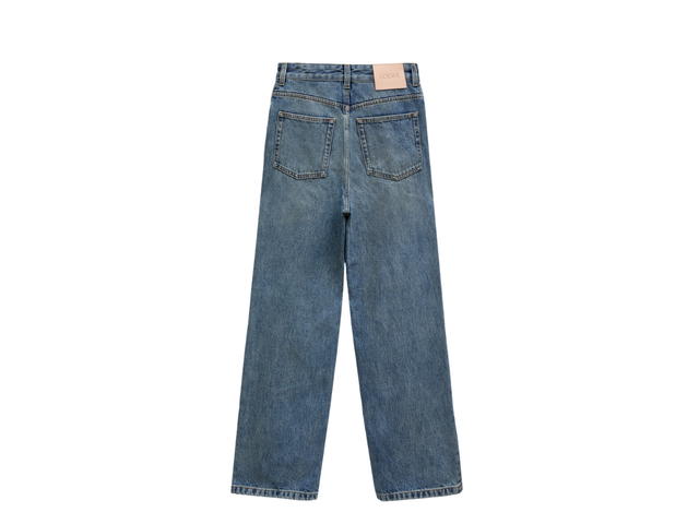 Loewe Loewe Anagram Baggy Jeans In Washed Denim - view 2