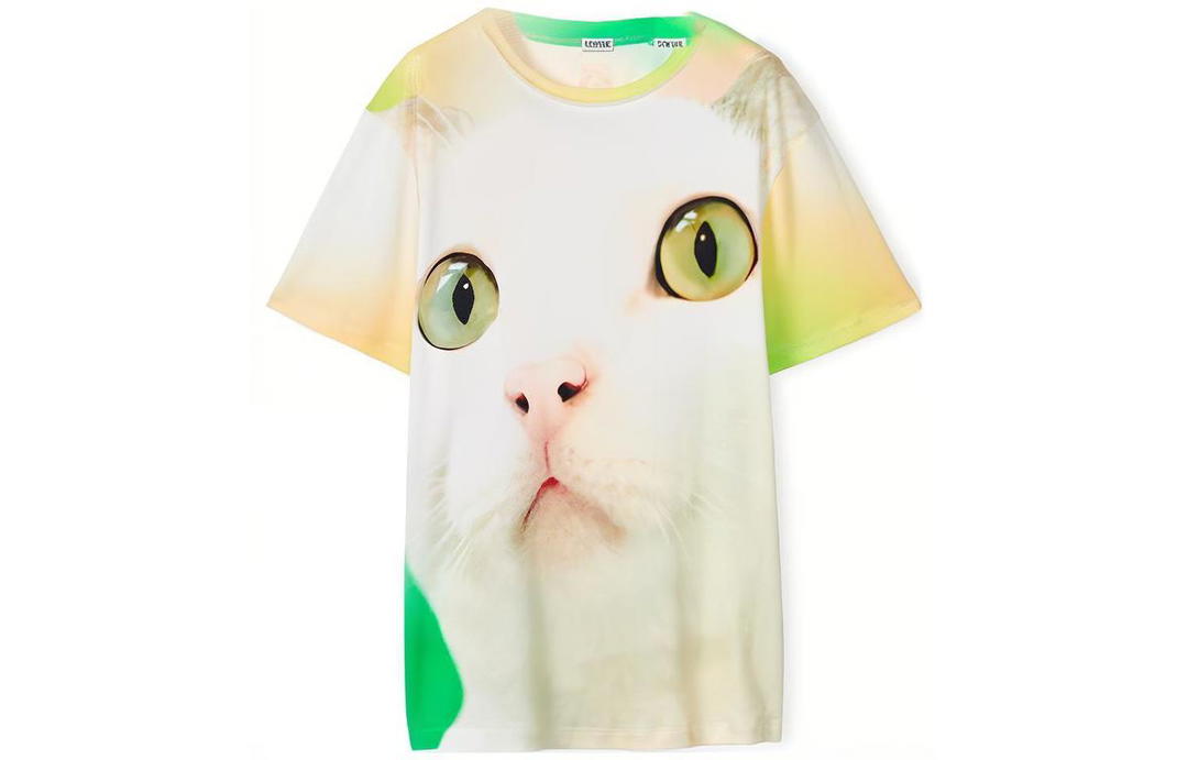 Loewe Loewe Cat All Over Print Regular Fit T Shirt