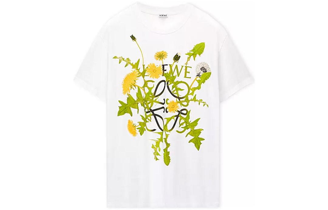 Loewe Loewe Anagram Flowers T Shirt