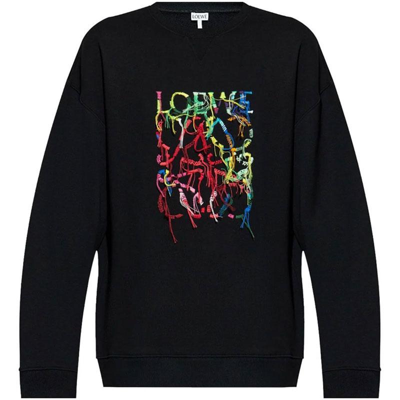 Loewe Loewe Logo Embroidered Crewneck Sweatshirt