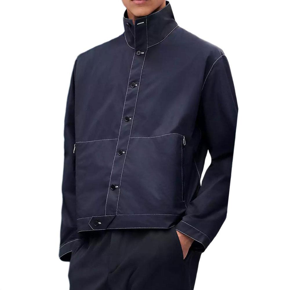 Hermes Hermes SS25 Jackets Coats Men's Marine Blue
