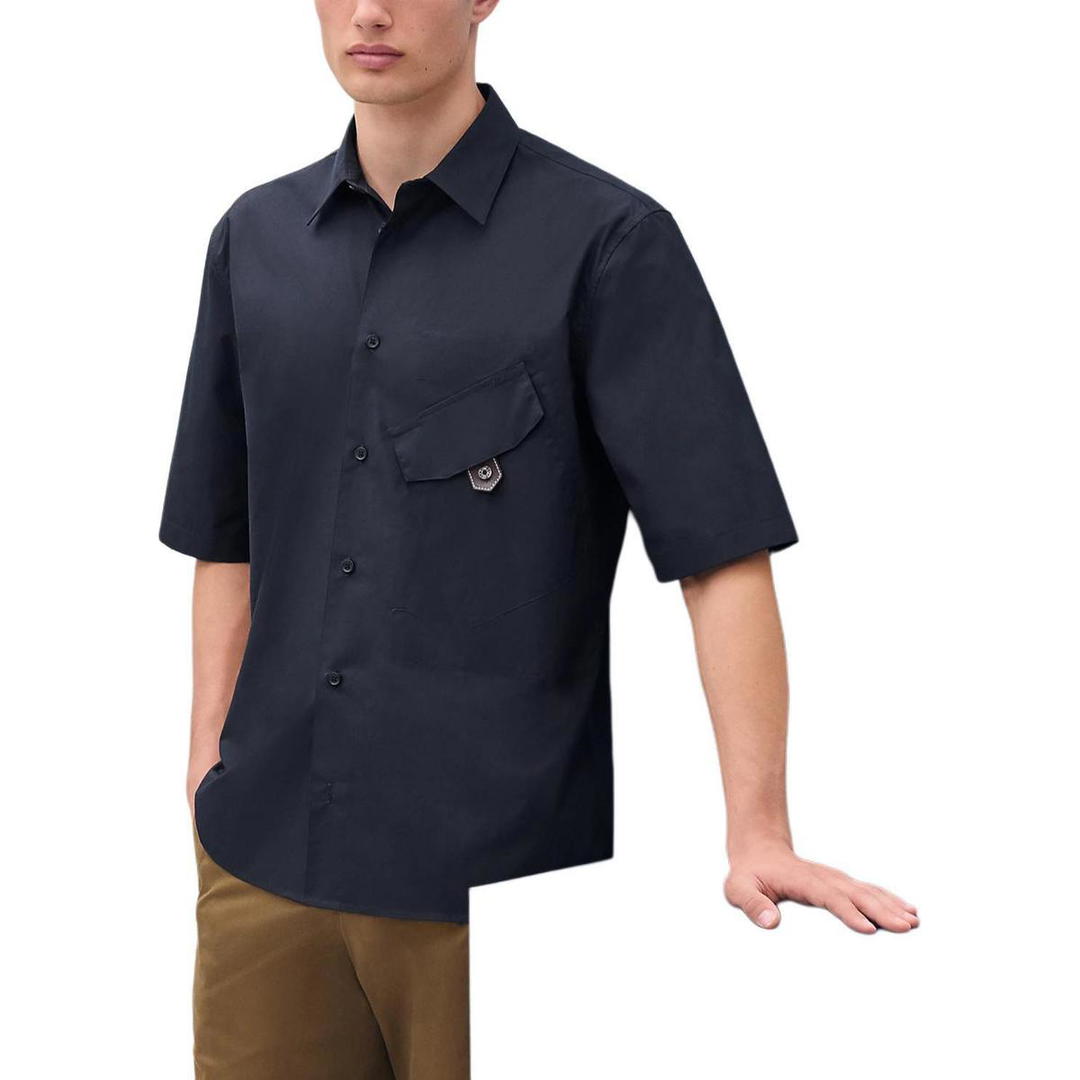 Hermes Hermes Shirts Men Marine Blue