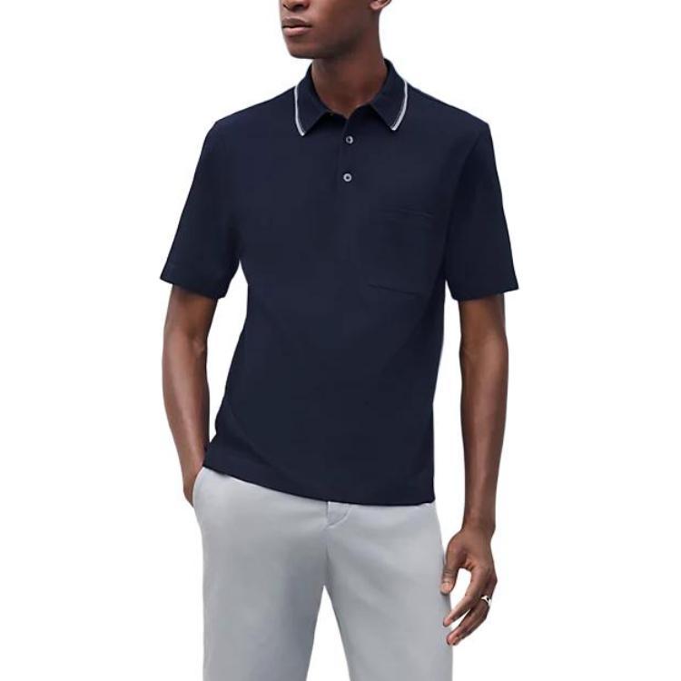 Hermes Hermes SS25 Polo Shirt Men's Marine Blue