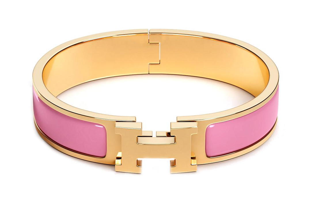 Hermes Hermes Bangles Women's Gold/Pink