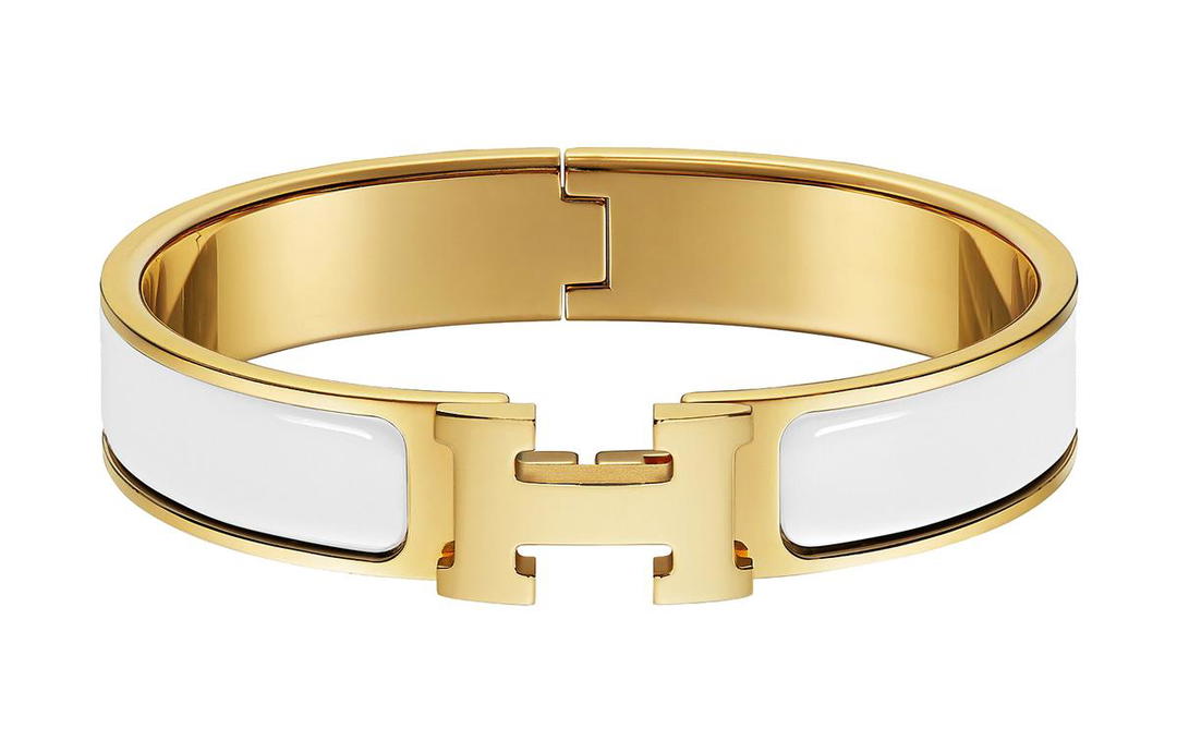 Hermes Hermes 20th Century Narrow Enamel Clic H Bracelet Pm Costume Bracelet