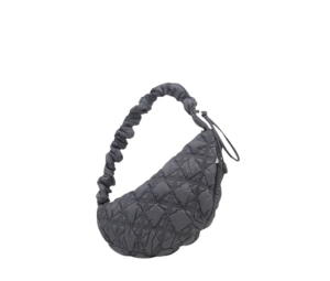 Buy Carlyn Cozy M In Nylon With Silver Hardware Charcoal at Sasom – Authentic and Ready to Ship