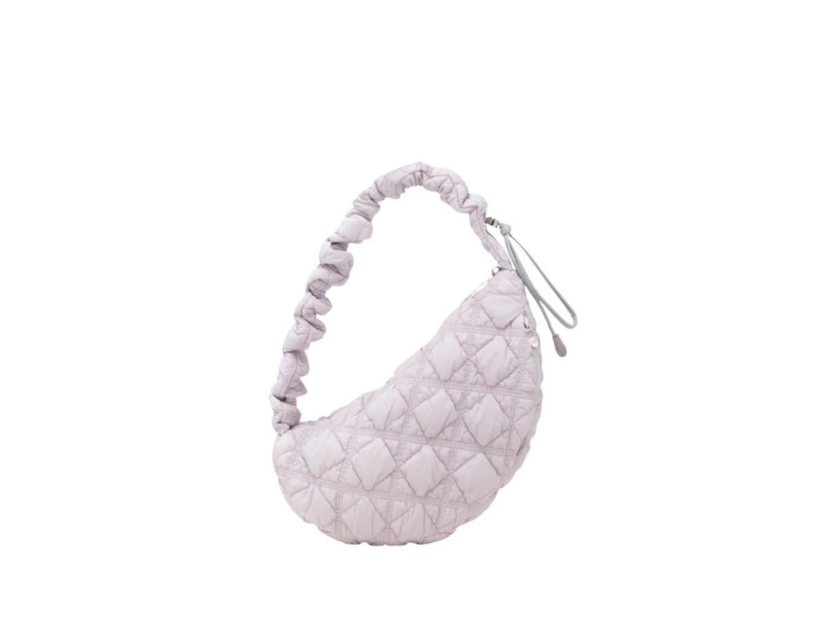 Carlyn Carlyn Cozy M In Nylon With Silver Hardware Pastel Violet
