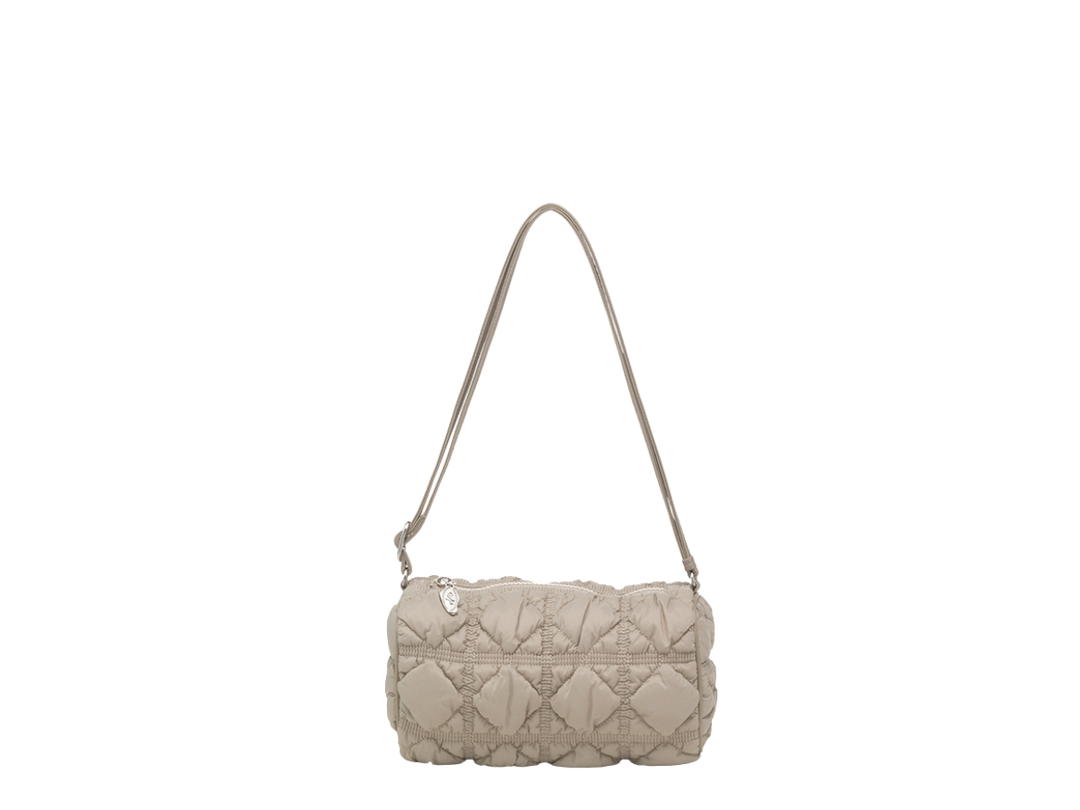 Carlyn Carlyn Kira In Nylon With Silver Hardware Gray