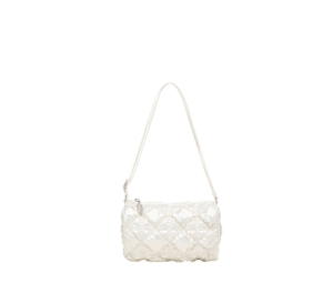 Buy Carlyn Kira In Nylon With Silver Hardware Pearl White at Sasom – Authentic and Ready to Ship