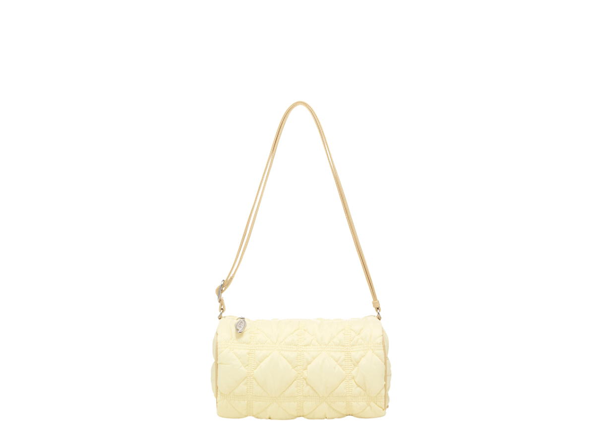 Carlyn Carlyn Kira In Nylon With Silver Hardware Pastel Yellow